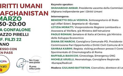 Conferenza “I diritti umani in Afghanistan”