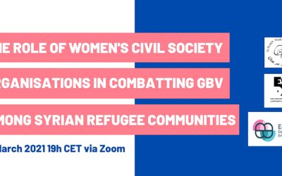 The Role of Women’s Civil Society Organisations in Combatting GBV among Syrian Refugee Communities