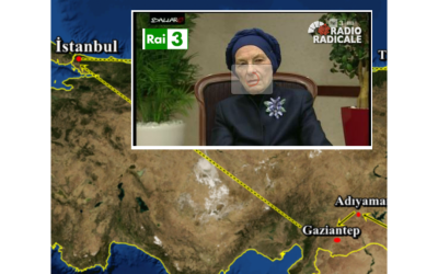 Emma Bonino in collegamento con Ballarò dalla città turca Gaziantep vicina al confine con la Siria