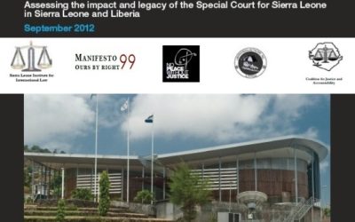 The SCSL and NPWJ organise the pre-launch of the Report on the impact and legacy of the Special Court for Sierra Leone