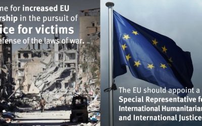 Joint Letter on Establishing an EU Special Representative for International Humanitarian Law and International Justice