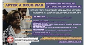 Side event on After a Drug War: Ending Extrajudicial Drug War Ki...